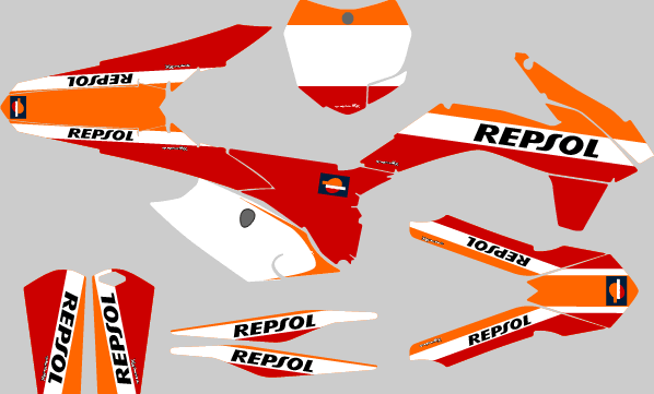 KTM SX SXF Repsol graphics kit