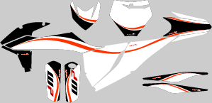 KTM SX SXF Wave graphics kit