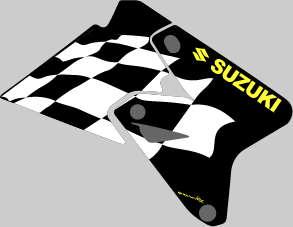 DRZ Checkered Flag graphics