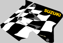 Suzuki DRZ400 Checkered Flag graphics