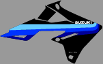 Suzuki RMZ Retro shroud graphics