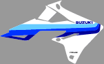 Suzuki RMZ Retro shroud graphics